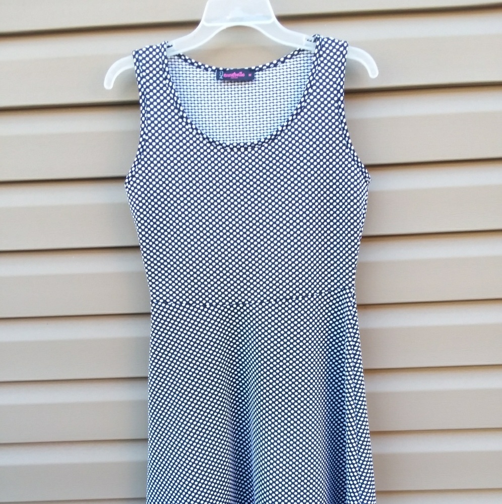 Annabelle Petites Black White Polka Dot Dress